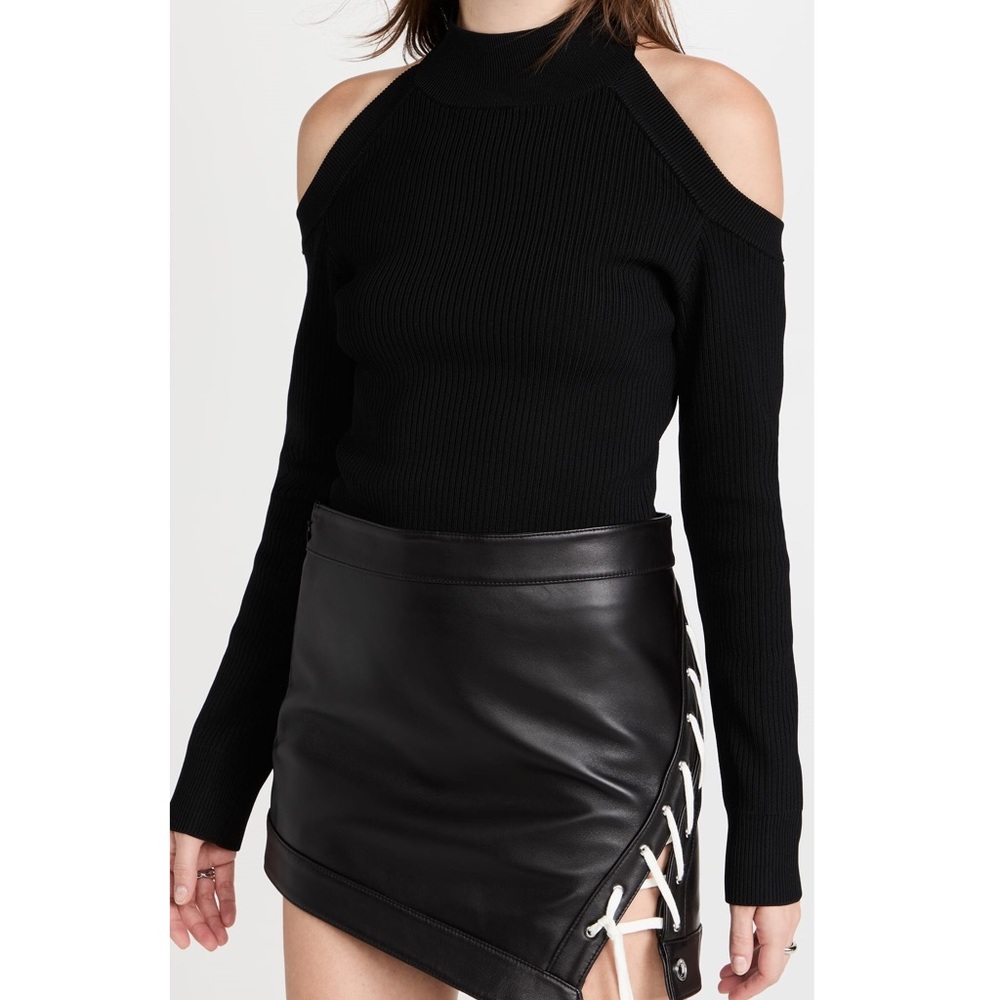Monse V Open Back Black Sweater